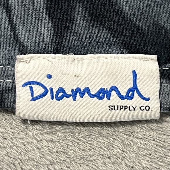 Diamond Supply Co. T Shirt Mens XL Gray Black Grizzly Tie Dye Short Sleeve Tee - Picture 12 of 14